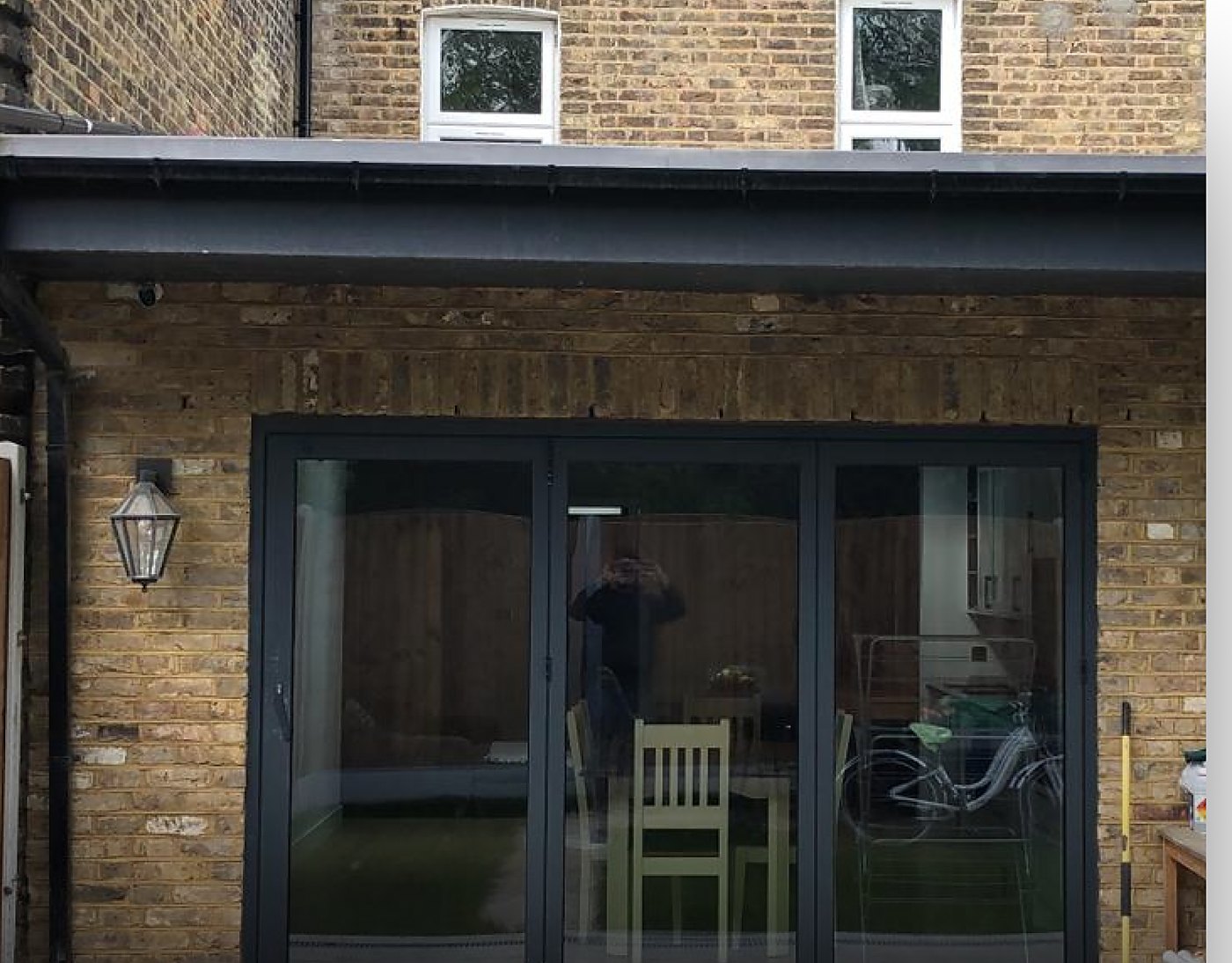Contemporary rear extension to a Victorian terrace, larger than the usual limits