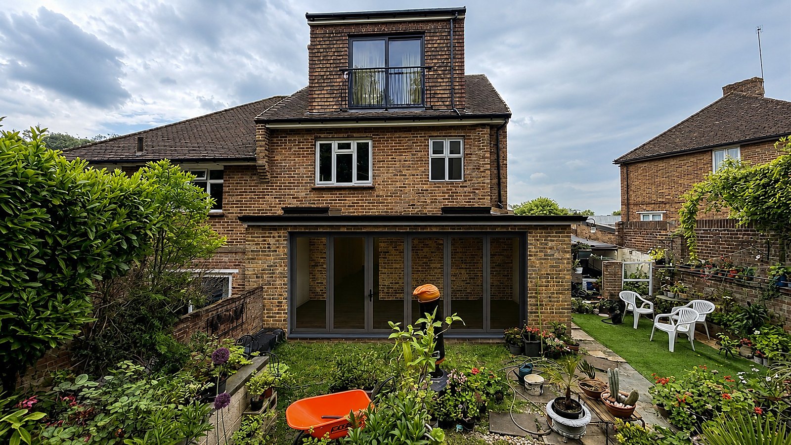 Completed extension by Alozie Architects, South London